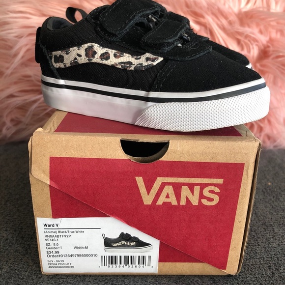 Vans Shoes | Vans Ward V Animal Blacktrue White 5c | Poshmark
